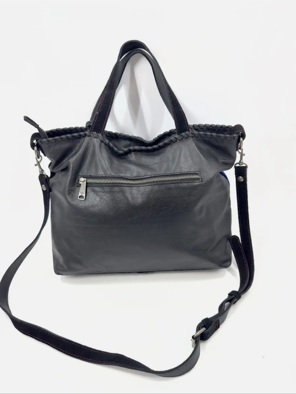 Patricia Nash Colorblock Suede Shoulder / Tote / Bag. EUC - Picture 4 of 11